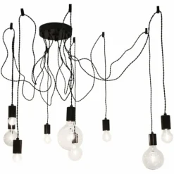 Suspension By Rydens Spindelon Noir, 9 lumières