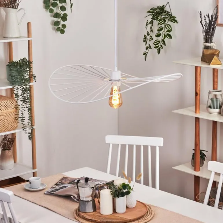 Suspension Cacor Blanc, 1 lumière