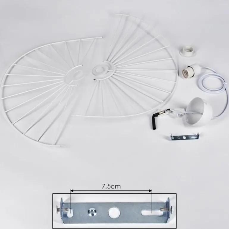 Suspension Cacor Blanc, 1 lumière