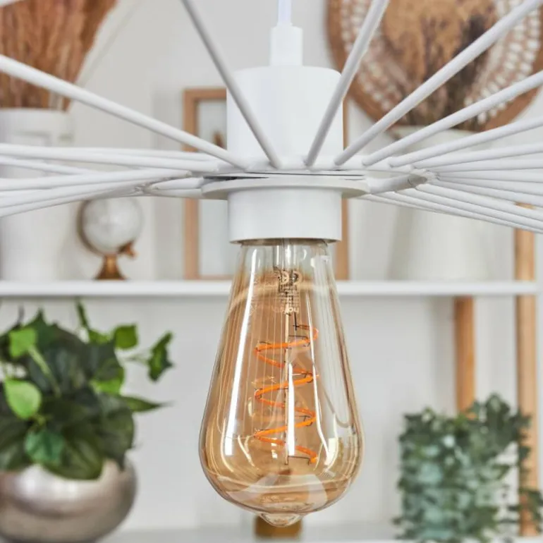 Suspension Cacor Blanc, 1 lumière