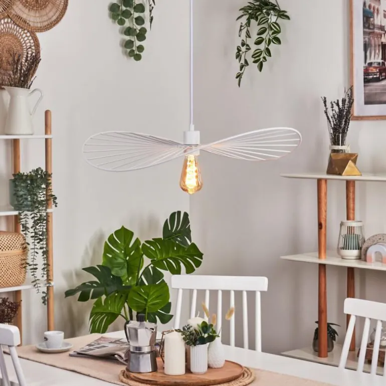 Suspension Cacor Blanc, 1 lumière