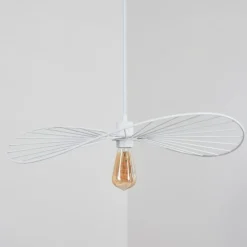 Suspension Cacor Blanc, 1 lumière