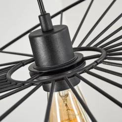 Suspension Cacor Noir, 1 lumière