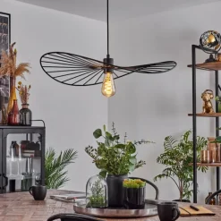 Suspension Cacor Noir, 1 lumière