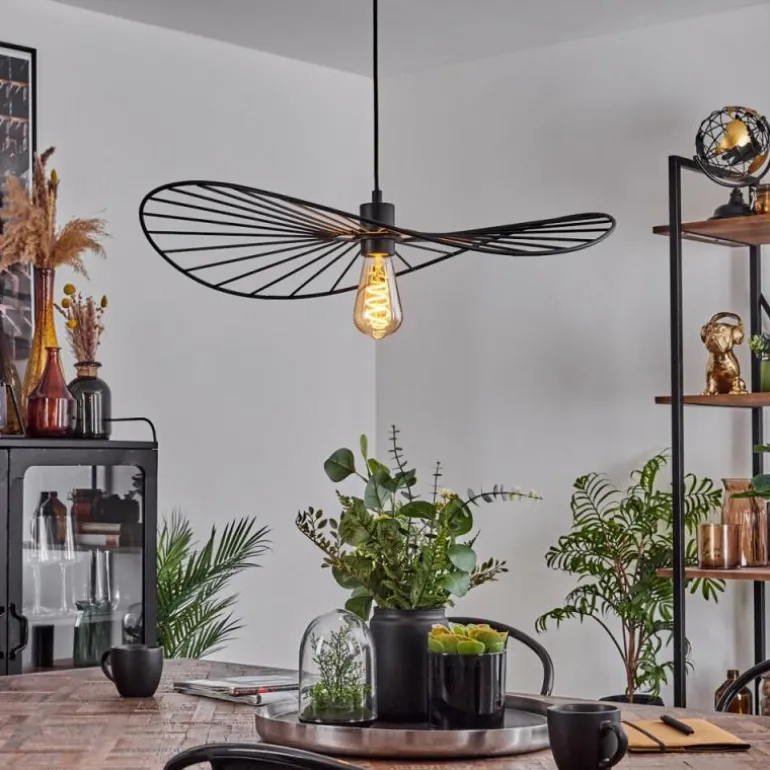 Suspension Cacor Noir, 1 lumière