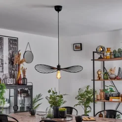 Suspension Cacor Noir, 1 lumière