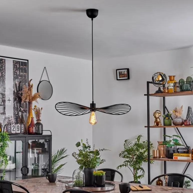 Suspension Cacor Noir, 1 lumière