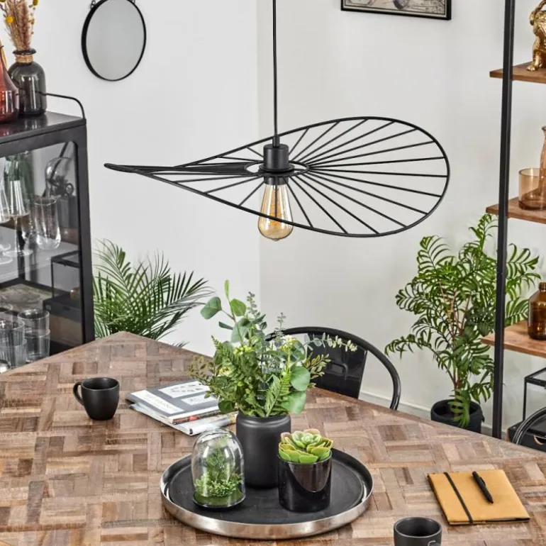 Suspension Cacor Noir, 1 lumière