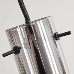 Suspension Caimitte Clair, Fumé, 3 lumières