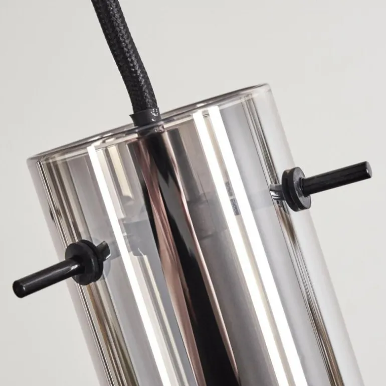 Suspension Caimitte Clair, Fumé, 3 lumières