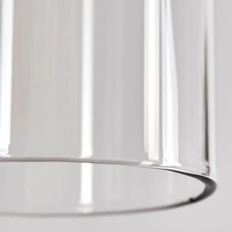 Suspension Caimitte Clair, Fumé, 5 lumières