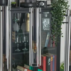 Suspension Caimitte Noir, 6 lumières