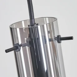 Suspension Caimitte Noir, 7 lumières