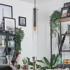 Suspension Caimitte Noir, 1 lumière