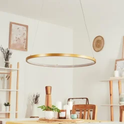 Suspension Calcium LED Laiton, 1 lumière