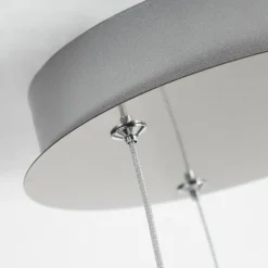 Suspension Calcium LED Nickel mat, 1 lumière