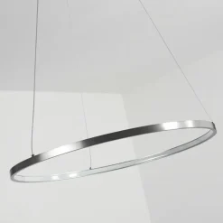 Suspension Calcium LED Nickel mat, 1 lumière