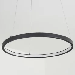 Suspension Calcium LED Noir, 1 lumière