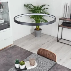 Suspension Calcium LED Noir, 1 lumière