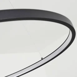 Suspension Calcium LED Noir, 1 lumière