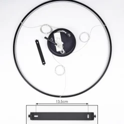 Suspension Calcium LED Noir, 1 lumière