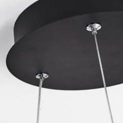 Suspension Calcium LED Noir, 1 lumière