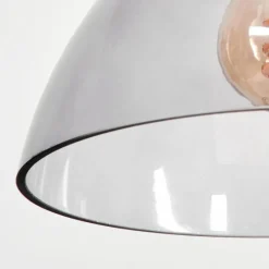 Suspension Calle Écru, Noir, 4 lumières