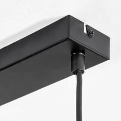 Suspension Calle Écru, Noir, 4 lumières