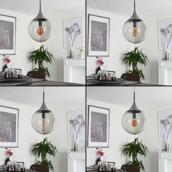 Suspension Calvisi Chrome, 1 lumière