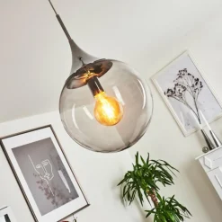 Suspension Calvisi Chrome, 1 lumière