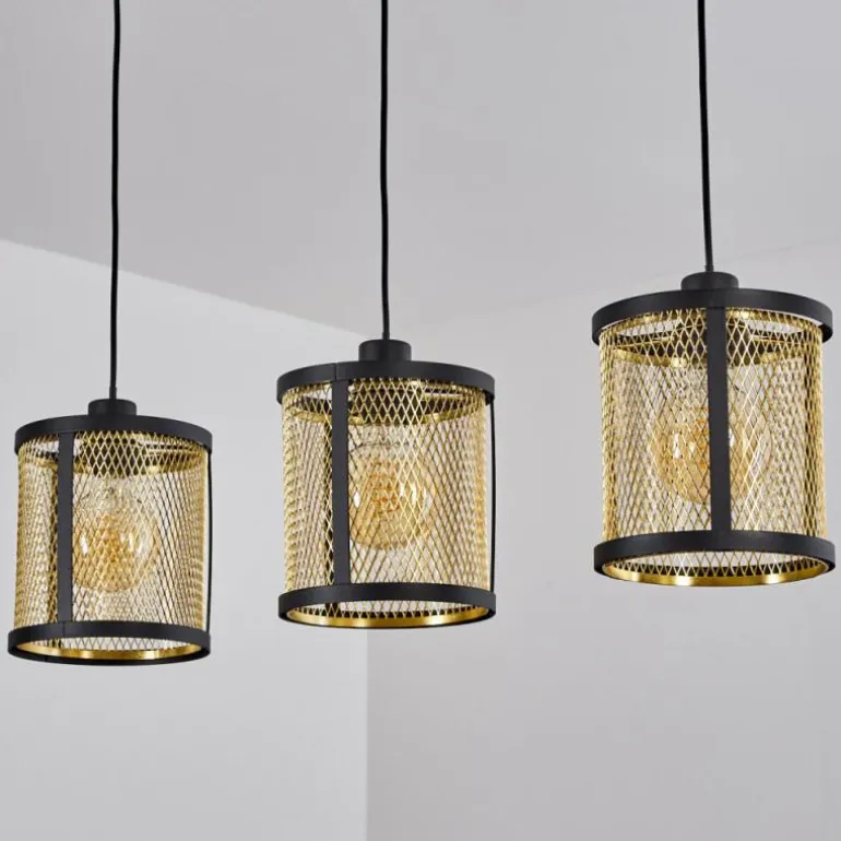 Suspension Candelaria Noir, 3 lumières