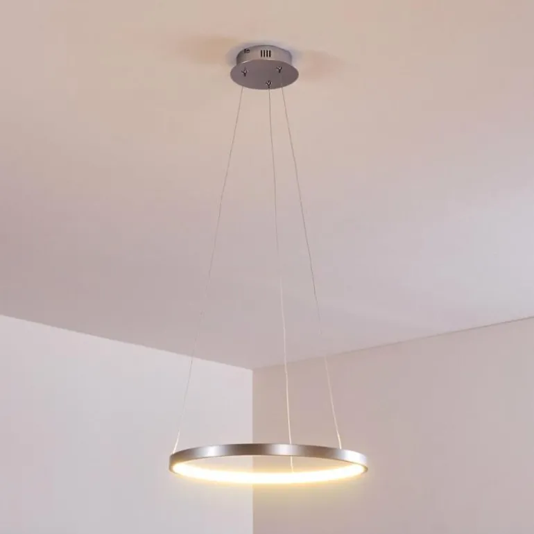Suspension Canisteo LED Argenté, 1 lumière