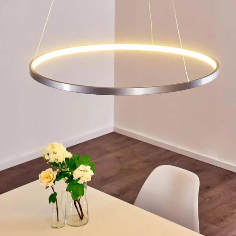 Suspension Canisteo LED Argenté, 1 lumière