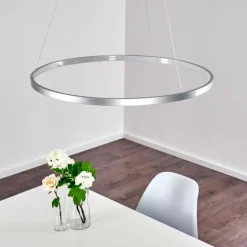 Suspension Canisteo LED Argenté, 1 lumière