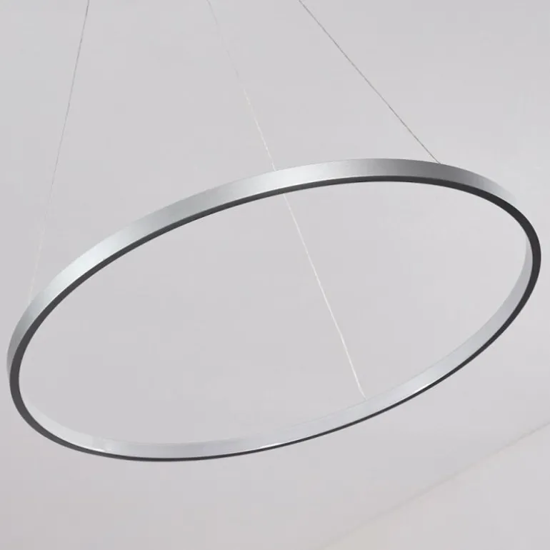 Suspension Canisteo LED Argenté, 1 lumière