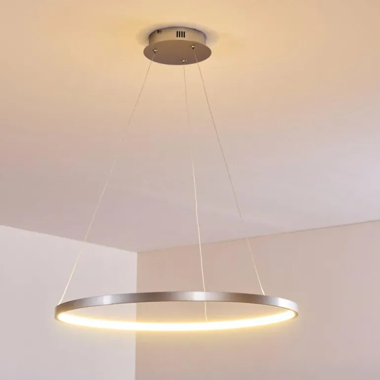 Suspension Canisteo LED Argenté, 1 lumière