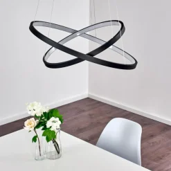 Suspension Canisteo LED Noir, 2 lumières