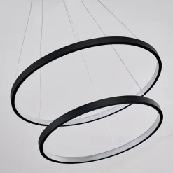 Suspension Canisteo LED Noir, 2 lumières