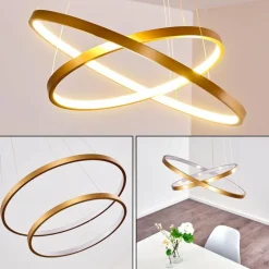 Suspension Canisteo LED Or, 2 lumières