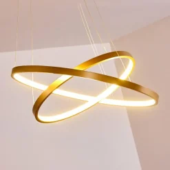 Suspension Canisteo LED Or, 2 lumières