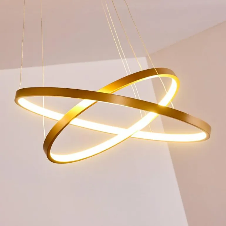 Suspension Canisteo LED Or, 2 lumières