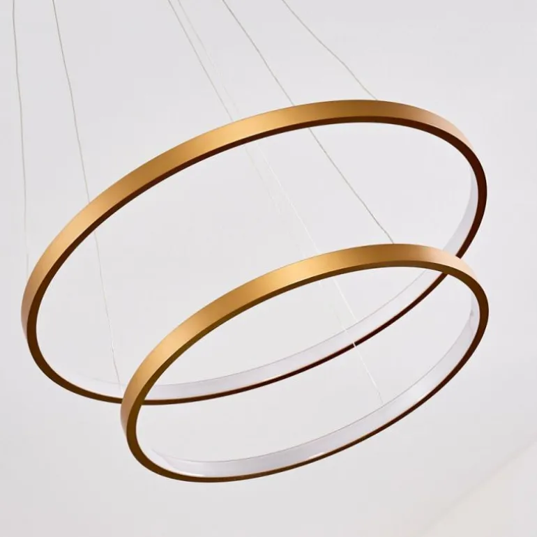 Suspension Canisteo LED Or, 2 lumières