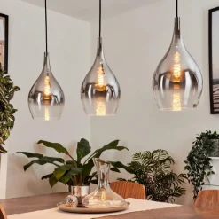 Suspension Capdevila Chrome, 3 lumières