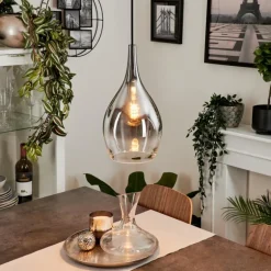 Suspension Capdevila Chrome, 1 lumière