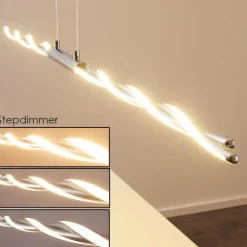 Suspension CARMACKS LED Chrome, 4 lumières