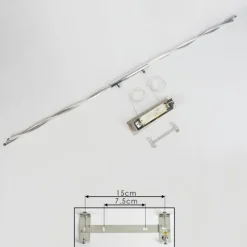 Suspension Carmacks LED Chrome, 4 lumières