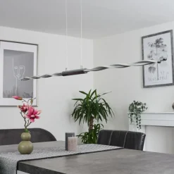 Suspension Carmacks LED Chrome, 4 lumières