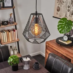 Suspension Cassils Noir, 1 lumière