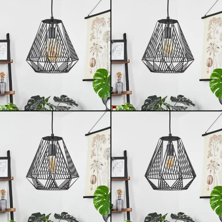 Suspension Cassils Noir, 1 lumière