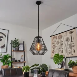 Suspension Cassils Noir, 1 lumière